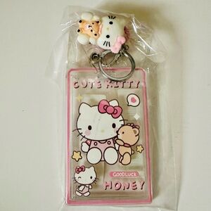 Hello Kitty “Cute Kitty Honey” Keychain & ID Holder – New